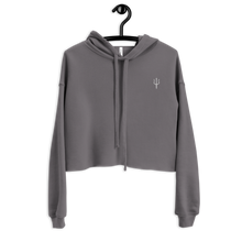 Load image into Gallery viewer, Women's oversized cropped hoodie - storm