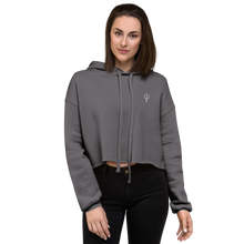 Load image into Gallery viewer, Women's oversized cropped hoodie - storm