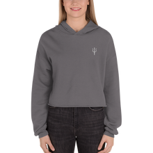 Load image into Gallery viewer, Women's oversized cropped hoodie - storm