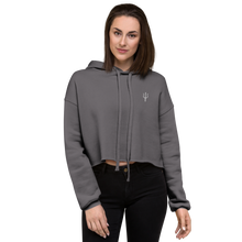 Load image into Gallery viewer, Women&#39;s oversized cropped hoodie - storm

