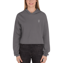 Load image into Gallery viewer, Women&#39;s oversized cropped hoodie - storm
